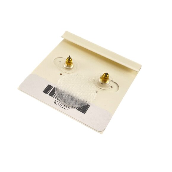 T Tahari Gold-Tone Crystal-Accented Swirl Stud Earrings - Picture 6 of 7
